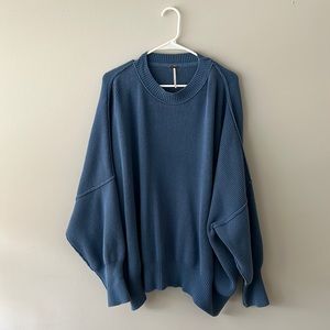 Free People Easy Street Tunic Sweater - Blue